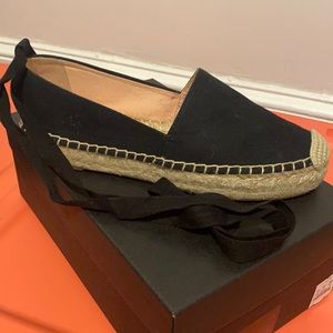 size 8 ankle tie espadrille from jcrew never worn